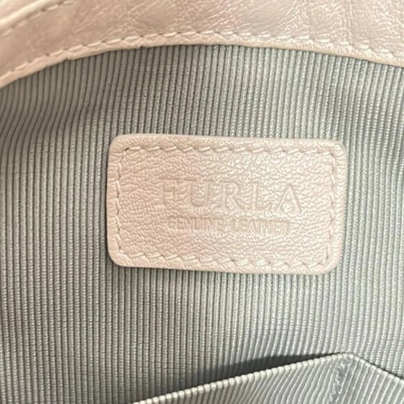 Auth FURLA - Light Pink Leather Tote Bag - Picture 8 of 8